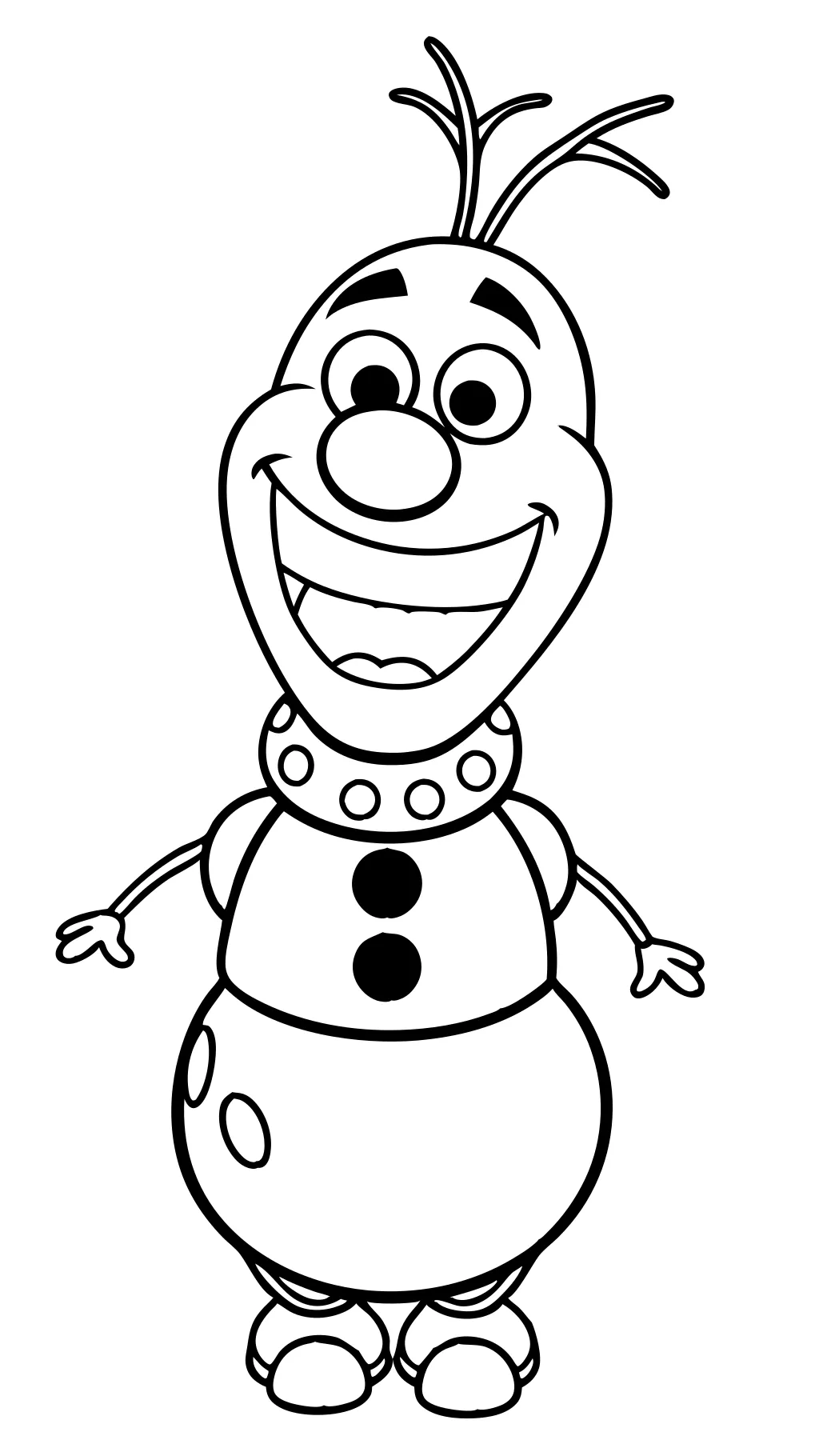 coloriage olaf imprimable